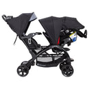 Load image into gallery viewer, Baby Trend Sit N' Stand Double Stroller side view of the front seat combined with an infant car seat and rear seating