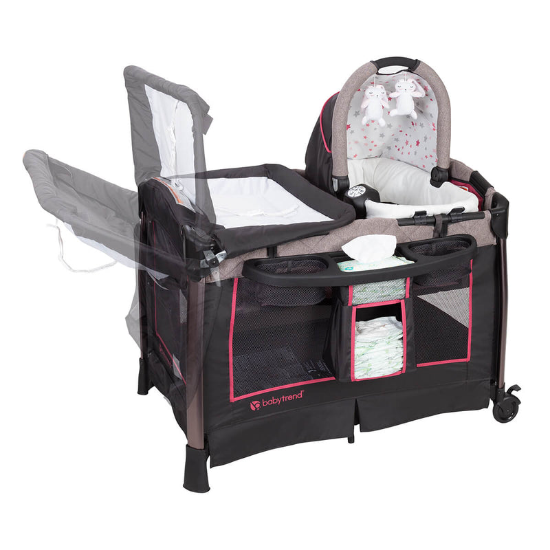 Baby Trend GoLite ELX Nursery Center Playard with flip away changing table