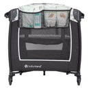 Load image into gallery viewer, Side storage pocket for diapers and accessories on the Baby Trend Lil' Snooze Deluxe II Nursery Center Playard