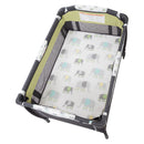 Load image into gallery viewer, Top view of the Baby Trend Lil' Snooze Deluxe II Nursery Center Playard