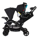 Load image into gallery viewer, Baby Trend Sit N' Stand Double Stroller can be combined with an infant car seat to create a travel system