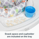 Load image into gallery viewer, Snack Space and cup holder are included on the tray of the Smart Steps By Baby Trend Bounce N’ Play 3-in-1 Activity Center