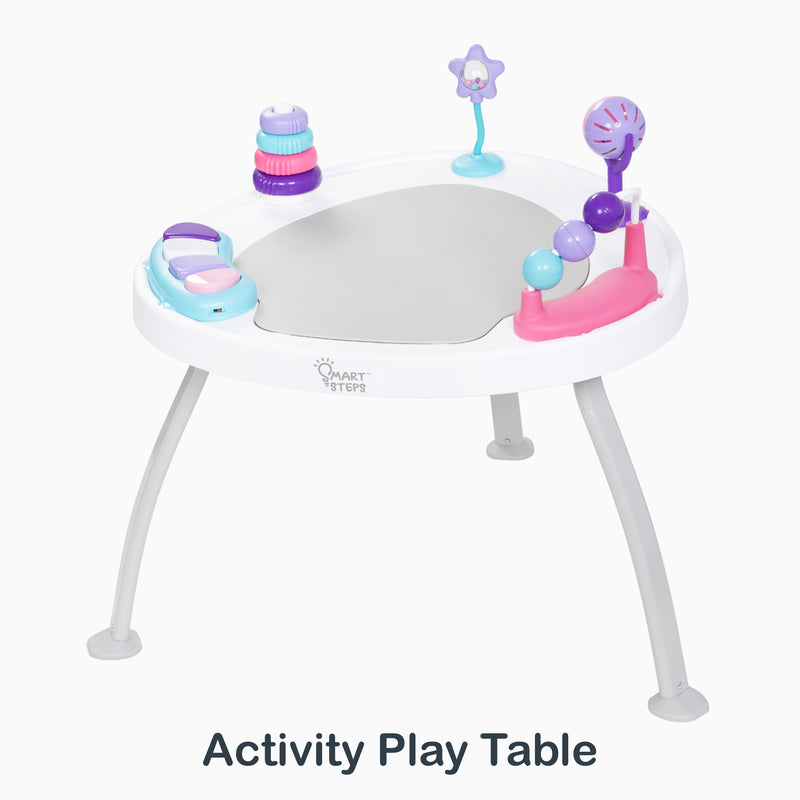 Activity play table mode from the Smart Steps By Baby Trend Bounce N’ Play 3-in-1 Activity Center