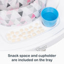 Load image into gallery viewer, Snack Space and cup holder are included on the tray of the Smart Steps By Baby Trend Bounce N’ Play 3-in-1 Activity Center