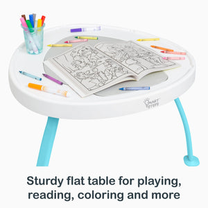 Smart Steps Bounce N’ Play 3-in-1 Activity Center sturdy flat table for playing, reading, coloring and more