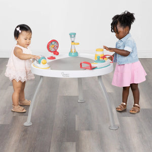 Two children playing with the Smart Steps Hop N' Discover 3-in-1 Activity Center
