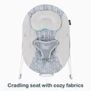 Load image into gallery viewer, Cradling seat with cozy fabrics from the Smart Steps EZ Bouncer