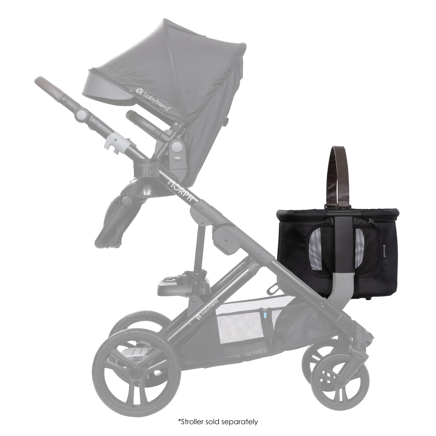 baby trend morph accessories Baby Trend Modular Storage Basket for Morph Single to Double Stroller