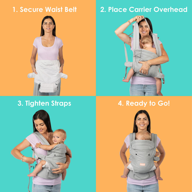 Install Caleo 3-in-1 Newborn Carrier in easy 4 steps