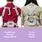 Caleo 3-in-1 Newborn Carrier two different style of straps mode