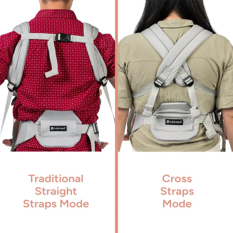Caleo 3-in-1 Newborn Carrier traditional straight straps mode or cross straps mode