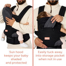 Load image into gallery viewer, Caleo 3-in-1 Newborn Carrier sun hood keeps your baby shaded and protected