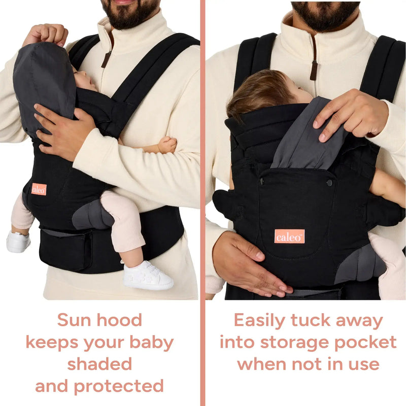 Proper baby carrier positioning
