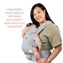 Load image into gallery viewer, Caleo 3-in-1 Newborn Carrier adjustable head support will keep your baby's head and back supported