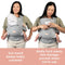 Caleo Charm Deluxe 3-in-1 Newborn Carrier sun hood keeps baby covered