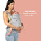 Caleo Charm Deluxe 3-in-1 Newborn Carrier adjustable head support for baby