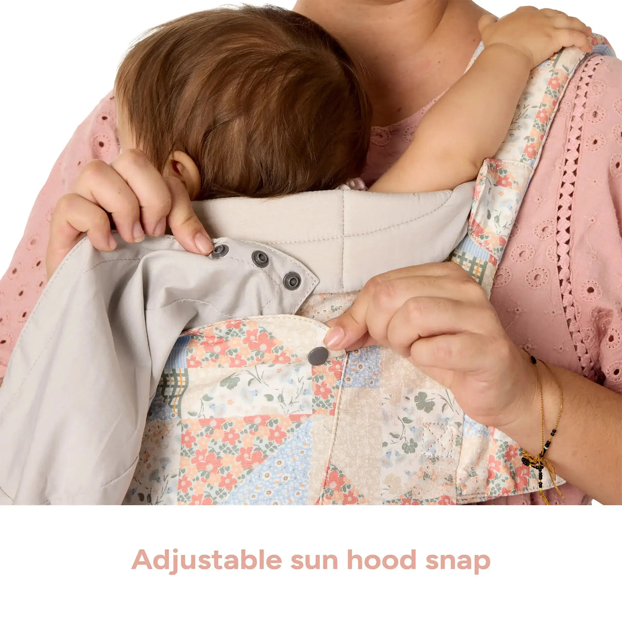 Baby Trend Newborn Carrier adjustable sun hood snap