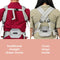 Caleo Charm Deluxe 3-in-1 Newborn Carrier traditional and cross straps modes
