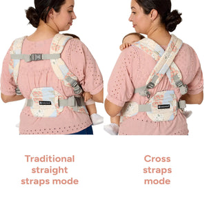 Baby Trend Newborn Carrier traditional straight straps mode or cross straps mode