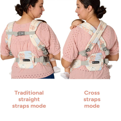 Baby Trend Newborn Carrier traditional straight straps mode or cross straps mode