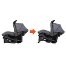 Load image into gallery viewer, Recline flip foot on the base of the Baby Trend EZ-Lift PLUS Infant Car Seat with Cozy Cover