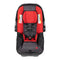 View of the seat pad and 5-point seat harness on the Baby Trend EZ-Lift PLUS Infant Car Seat