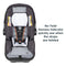 Baby Trend EZ-Lift PLUS Infant Car Seat no twist harness indicator quickly see when the straps are twisted