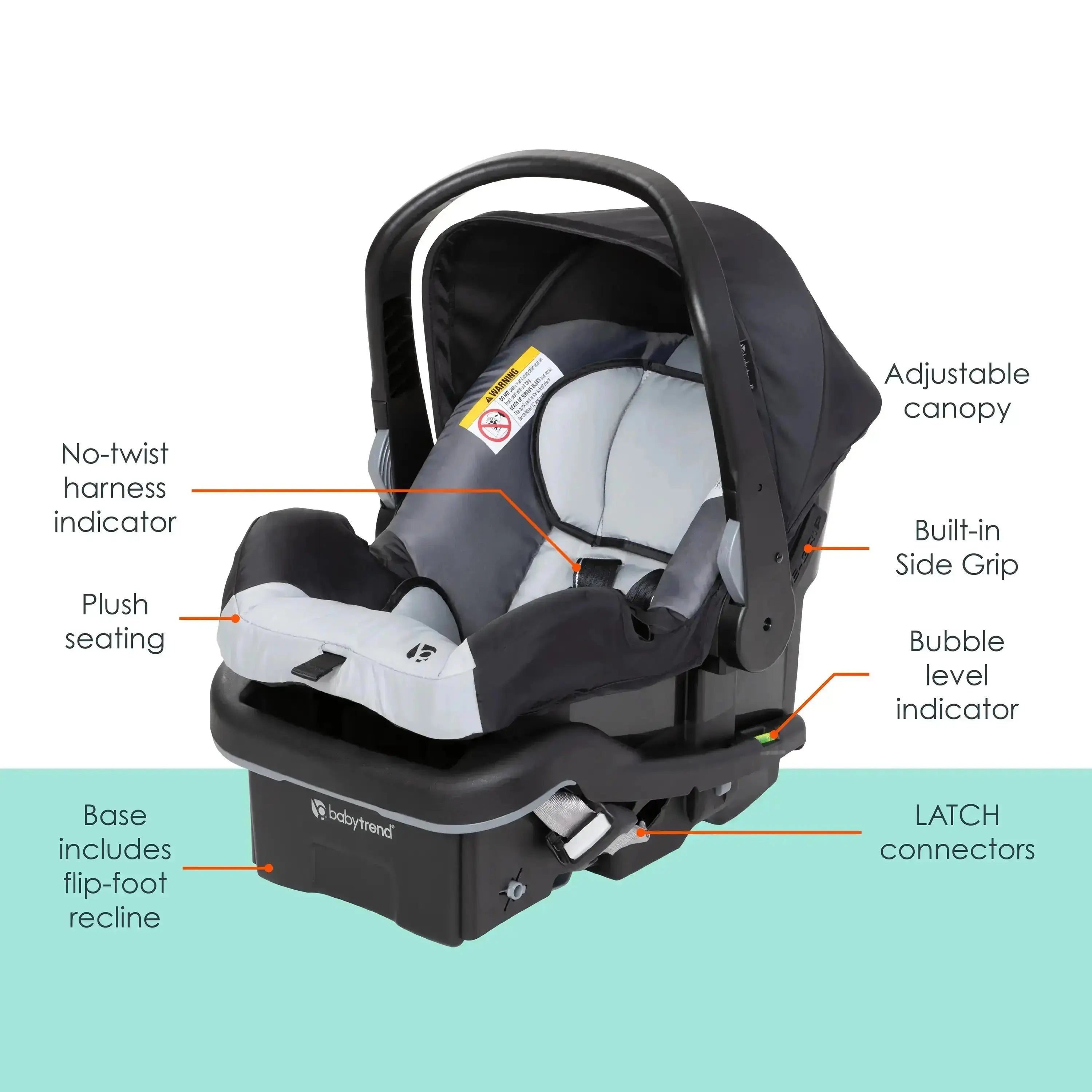 Baby Trend EZ Lift PLUS Infant Car Seat in Fieldstone Grey