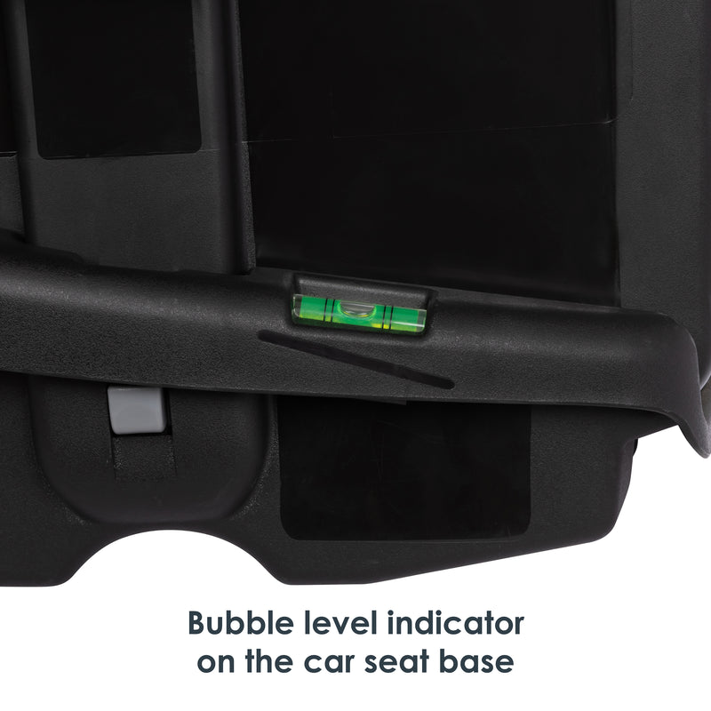 Baby Trend EZ-Lift PRO Infant Car Seat bubble level indicator on the car seat base