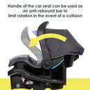 Load image into gallery viewer, Baby Trend EZ-Lift PRO Infant Car Seat handle can be used as an anti rebound bar to limit rotation in the event of a collision