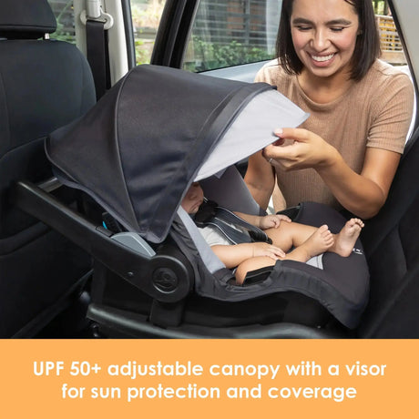 Baby Trend EZ-Lift PRO Infant Car Seat upf 50+ adjustable canopy with visor