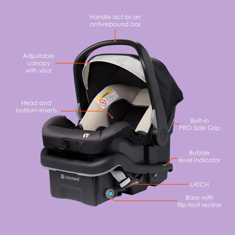 Baby Trend EZ-Lift PRO Infant Car Seat feature call out