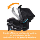 Load image into gallery viewer, Baby Trend EZ-Lift PRO Infant Car Seat handle can be used as an anti-rebound bar to limit rotation in the event of a collision