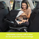 Load image into gallery viewer, Baby Trend EZ-Lift PRO Infant Car Seat adustable canopy with visor for sun protection and coverage