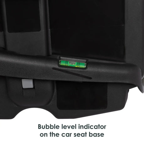 Baby Trend Secure-Lift Infant Car Seat bubble level indicator on the car seat base