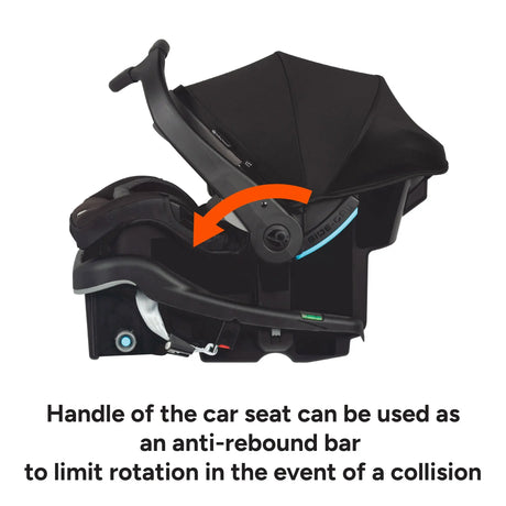Baby Trend Secure-Lift Infant Car Seat handle of the car seat can be used as an anti-rebound bar