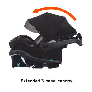 Baby Trend Secure-Lift Infant Car Seat extended 3 panel canopy