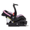 Side view of the Baby Trend Secure 35 Infant Car Seat in pink color