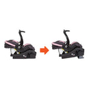 Load image into gallery viewer, Side view of the seat of the Baby Trend Secure 35 Infant Car Seat with base recline