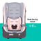 Rear facing infant mode of the Baby Trend Trooper 3-in-1 Convertible Car Seat