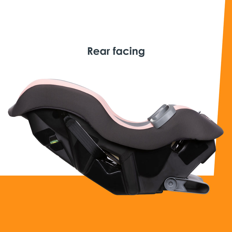 Side view rear facing mode of the Baby Trend Trooper 3-in-1 Convertible Car Seat