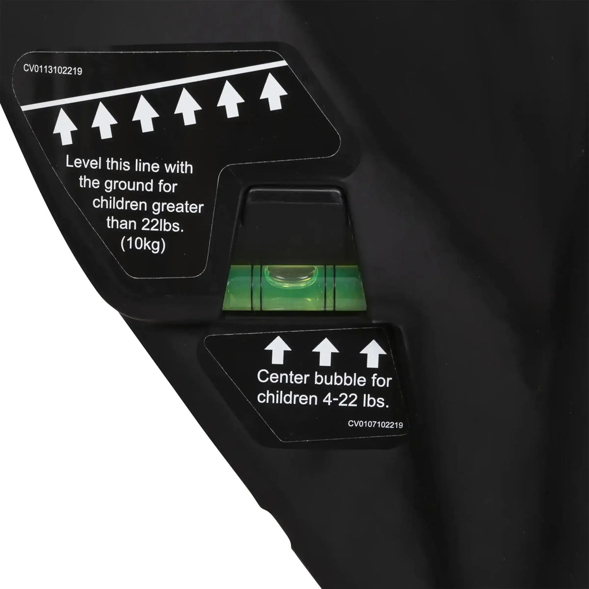 Baby Trend Trooper SLIM 3-in-1 Convertible Car Seat rear facing level indicator