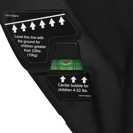 Baby Trend Trooper SLIM 3-in-1 Convertible Car Seat rear facing level indicator