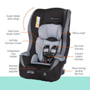 Load image into gallery viewer, Features of the Baby Trend Trooper 3-in-1 Convertible Car Seat