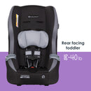 Load image into gallery viewer, Rear facing toddler mode of the Baby Trend Trooper 3-in-1 Convertible Car Seat