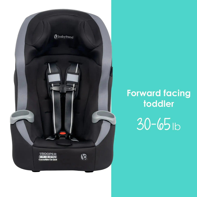 Baby Trend Trooper SLIM 3-in-1 Convertible Car Seat forward facing toddler