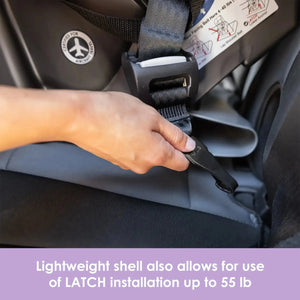 Baby Trend Trooper SLIM 3-in-1 Convertible Car Seat lightweight shell also allows for use of LATCH