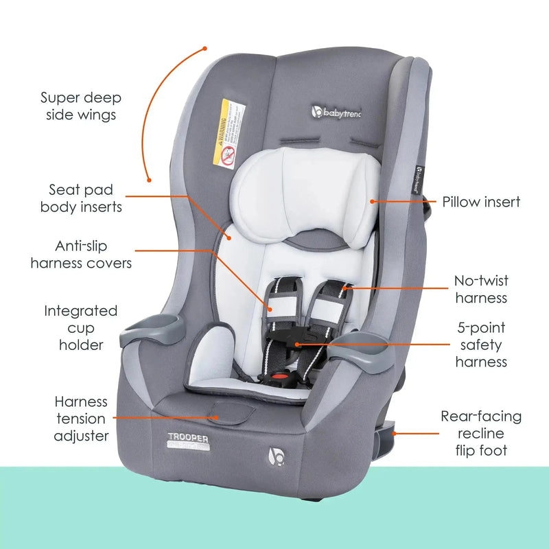 Trooper 3-in-1 Convertible Car Seat Baby/Toddler – Baby Trend