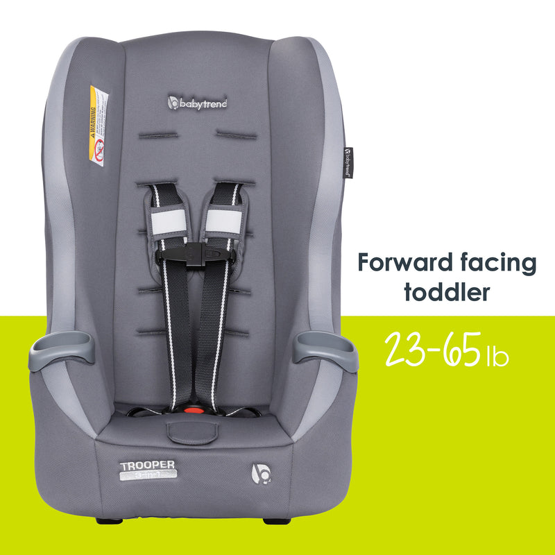 Forward facing toddler mode of the Baby Trend Trooper 3-in-1 Convertible Car Seat