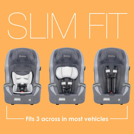 Baby Trend Trooper SLIM 3-in-1 Convertible Car Seat fits 3 across in most cars